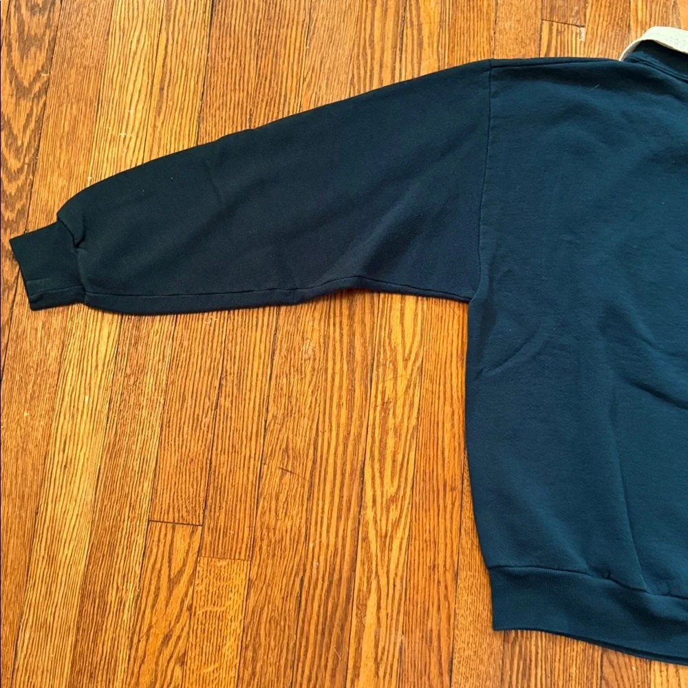 90’s Birds In The Wind Vintage Granny Crewneck Sweater w/ Collar - Picture 10 of 11